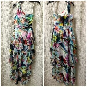 High low floral maxi dress
